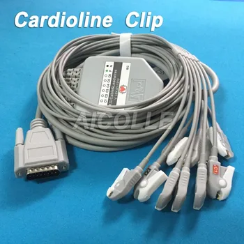 Eletrocardiograma Cardioline Ar600 4.7k EKG cable 10 lead ecg cable clip on terminal 
Eletrocardiograma Cardioline Ar600 4.7k EKG cable 10 lead ecg cable clip on terminal