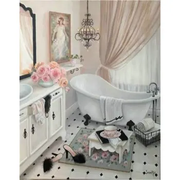 Diy Diamond Painting bathroom 5d square Diamond Mosaic Cross Stitch Kit Diamant painting Bathtub Full diamond Embroidery pattern
Diy Diamond Painting bathroom 5d square Diamond Mosaic Cross Stitch Kit Diamant painting Bathtub Full diamond Embroidery pattern