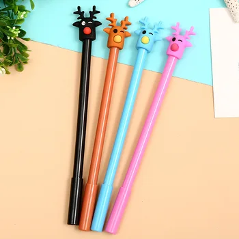 48pcs/pack black ink creative cartoon deer students gel pen unisex water ink pen sign pen Christmas pen
48pcs/pack black ink creative cartoon deer students gel pen unisex water ink pen sign pen Christmas pen