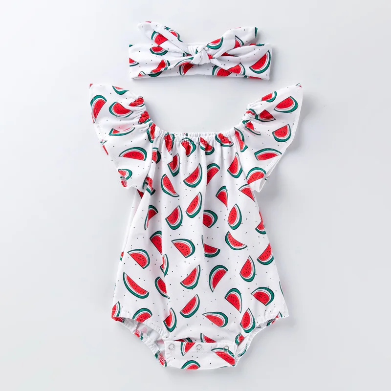 New Arrival 2019 Baby Girl Bodysuit Cute Watermelon Printing Baby Girl Clothes Bodysuits Summer Baby Girl Onesie with Headband
New Arrival 2019 Baby Girl Bodysuit Cute Watermelon Printing Baby Girl Clothes Bodysuits Summer Baby Girl Onesie with Headband