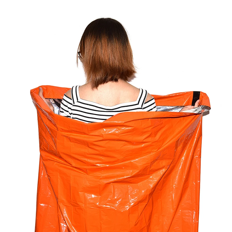 Hot Emergency Sleeping Bag Orange Thermal Reflective Survival Blanket Ultralight Outdoor Body Heat Retention Emergency Tool
Hot Emergency Sleeping Bag Orange Thermal Reflective Survival Blanket Ultralight Outdoor Body Heat Retention Emergency Tool