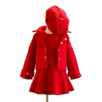 2018 Winter Spring Fall Baby Toddler Girls Clothing Sets Wool Coat+Sleeveless Dress+Cap 3Pcs Suit Child Kids Clothes Set JW2938
2018 Winter Spring Fall Baby Toddler Girls Clothing Sets Wool Coat+Sleeveless Dress+Cap 3Pcs Suit Child Kids Clothes Set JW2938