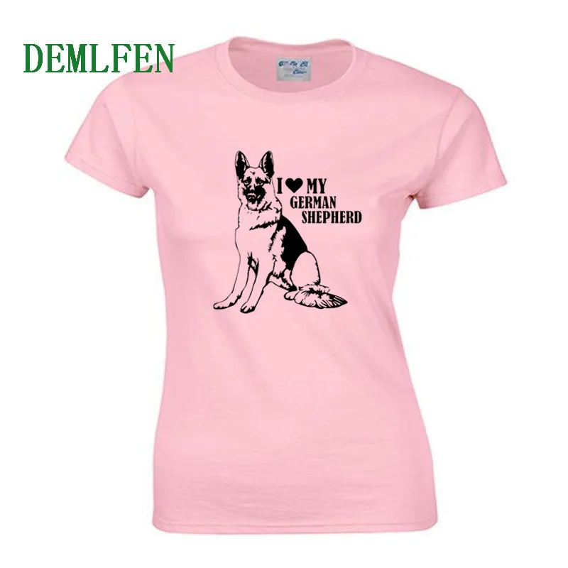Summer Women Cotton T Shirt I Love German Shepherd Print T-shirt Fashion Girl Short Sleeve O-neck Shirts Casual Tees Tops
Summer Women Cotton T Shirt I Love German Shepherd Print T-shirt Fashion Girl Short Sleeve O-neck Shirts Casual Tees Tops