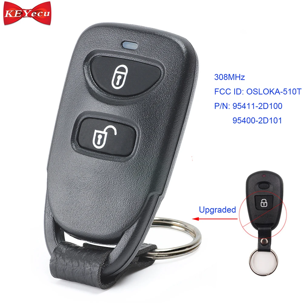 KEYECU for Hyundai Elantra SantaFe 2001 2002 Replacement Modified Remote Control Car Key Fob 308MHz OSLOKA-510T
KEYECU for Hyundai Elantra SantaFe 2001 2002 Replacement Modified Remote Control Car Key Fob 308MHz OSLOKA-510T