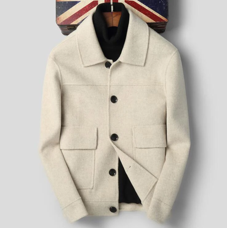 Men's Double Side Wool Cashmere Slim Casual Blazer E1026-006
Men's Double Side Wool Cashmere Slim Casual Blazer E1026-006