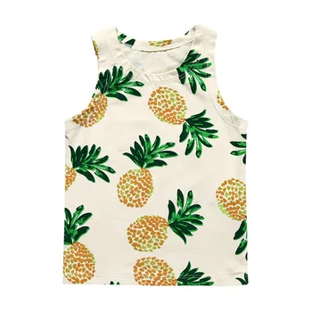 2017 summer new boys and girls baby ins explosion section yellow pineapple child T shirt vest
2017 summer new boys and girls baby ins explosion section yellow pineapple child T shirt vest