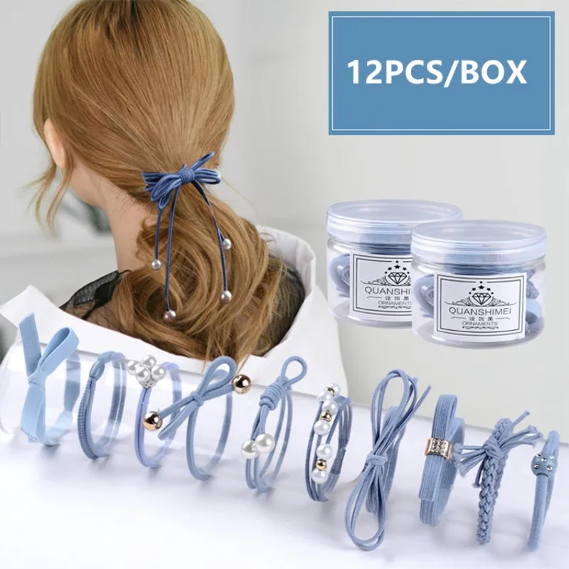 AKWZMLY 12Pcs/box Fashion Bowknot Elastic Hair Band Rubber Band Hair Ties Cute Bow Hair Ropes Hair Accessories for Women Girls
AKWZMLY 12Pcs/box Fashion Bowknot Elastic Hair Band Rubber Band Hair Ties Cute Bow Hair Ropes Hair Accessories for Women Girls