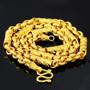 Gold Plating Solid Cylindrical Necklace Perimeter 60cm Men's Angle Cylindrical Keep Color Necklaces Jewelry
Gold Plating Solid Cylindrical Necklace Perimeter 60cm Men's Angle Cylindrical Keep Color Necklaces Jewelry