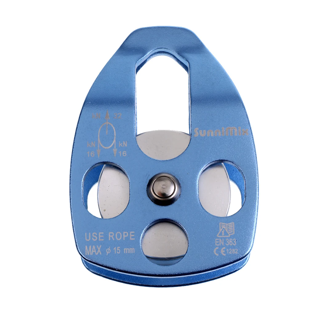 32KN Heavy Duty Pulley Single Sheave For Rigging Arborist Climbing Rescue Equipment 32KN Heavy Duty Pulley Single Sheave For Rigging Arborist Climbing Rescue Equipment