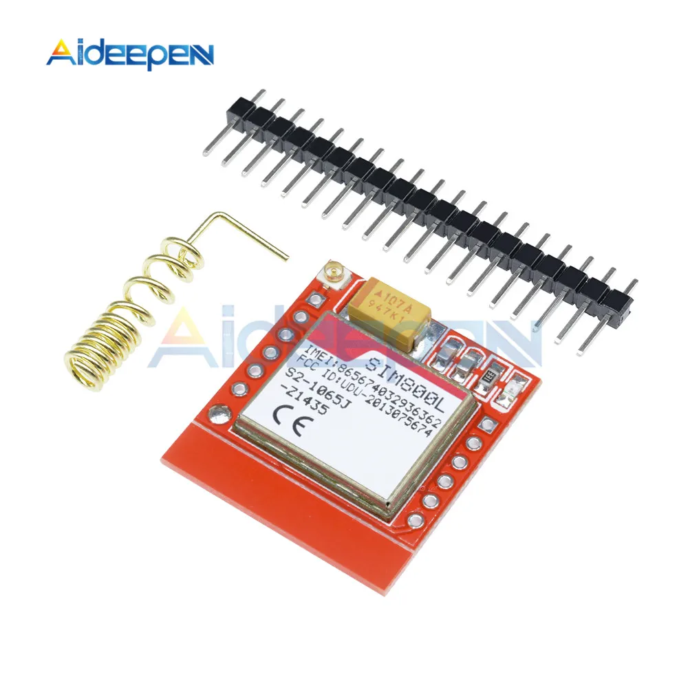 SIM800L GPRS GSM Module Micro SIM Card Core Quad-band TTL Serial Port Antenna PCB Wireless WIFI Board for Arduino Smart Phone
SIM800L GPRS GSM Module Micro SIM Card Core Quad-band TTL Serial Port Antenna PCB Wireless WIFI Board for Arduino Smart Phone