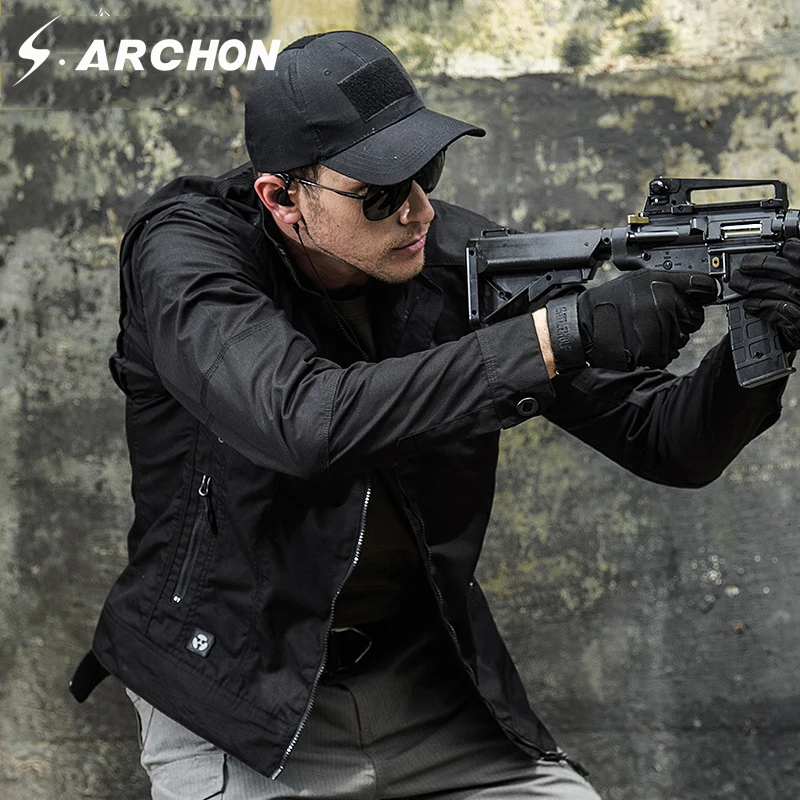 S.ARCHON Waterproof Military Slim Jacket Men Casual Spring Autumn Tactical Pilot Jacket Windbreaker Ripstop Combat Army Clothing
S.ARCHON Waterproof Military Slim Jacket Men Casual Spring Autumn Tactical Pilot Jacket Windbreaker Ripstop Combat Army Clothing