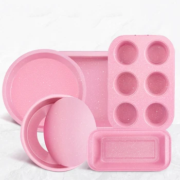 Nonstick Bakeware Set, Baking Sheets, Baking Pans, Roasting Pan, Pizza Pan, Cake Pans & More, Durable Carbon Steel Baking Set
Nonstick Bakeware Set, Baking Sheets, Baking Pans, Roasting Pan, Pizza Pan, Cake Pans & More, Durable Carbon Steel Baking Set