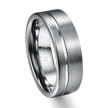 Foreign Trade Party Ring Silver Color Brushed Men Rings Tungsten Carbide Wedding Bands Anillos
Foreign Trade Party Ring Silver Color Brushed Men Rings Tungsten Carbide Wedding Bands Anillos