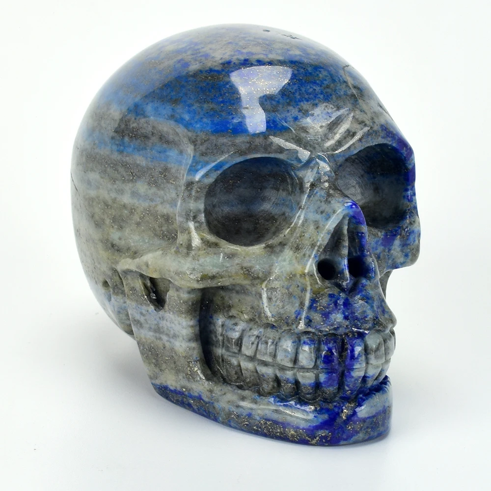 3.2 ''Natural Lapis Lazuli Carved Crystal Skull Statue Healing Stone Carving Super Realistic Crystal Skull Sculpture Home Decor
3.2 ''Natural Lapis Lazuli Carved Crystal Skull Statue Healing Stone Carving Super Realistic Crystal Skull Sculpture Home Decor