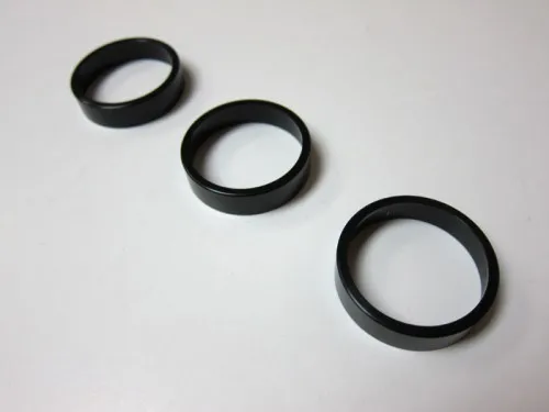 

Aluminium Bezel For Climatronic Dial - Set of 3 Rings Gloss Black - for VW Golf Jetta MK5 , Passat B6 EOS New Scirocco Tiguan