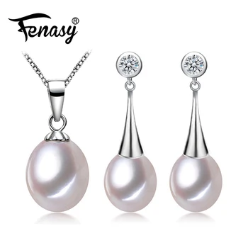 FENASY Pearl Jewelry wedding engagement jewelry sets Natural Pearl pendant Necklace women long earrings party earrings female
FENASY Pearl Jewelry wedding engagement jewelry sets Natural Pearl pendant Necklace women long earrings party earrings female
