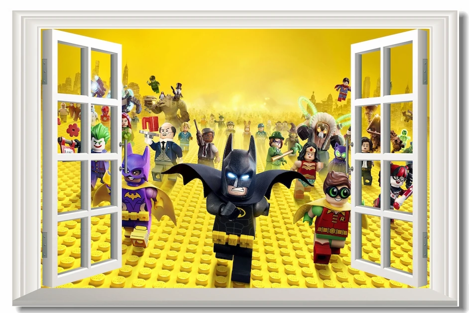 Custom Canvas Wall Decals Lego Batman Movie Poster Lego Wallpaper Batman Wall Sticker 3D Window Mural Kid Room Decoration #0187#
Custom Canvas Wall Decals Lego Batman Movie Poster Lego Wallpaper Batman Wall Sticker 3D Window Mural Kid Room Decoration #0187#
