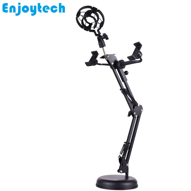 New Arrival Foldable Tabletop Metal Stands Bracket with Holders for Mobile Phones Microphones Tripod Monopod for Video Bloggers
New Arrival Foldable Tabletop Metal Stands Bracket with Holders for Mobile Phones Microphones Tripod Monopod for Video Bloggers