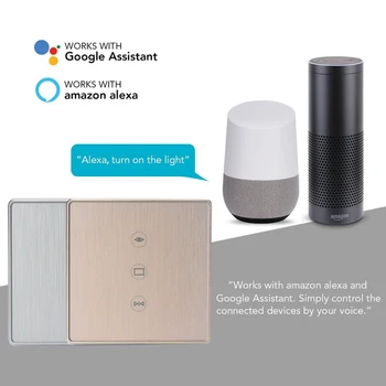Tuya app EU wifi smart touch curtain switch voice control by Alexa and Google phone control For Electric curtain motor
Tuya app EU wifi smart touch curtain switch voice control by Alexa and Google phone control For Electric curtain motor
