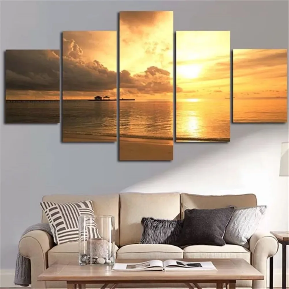 Modern Art Prints Canvas Oil Paintings of Seascapes Sunset Poster Simple Landscape Pictures Decoration for Living Room
Modern Art Prints Canvas Oil Paintings of Seascapes Sunset Poster Simple Landscape Pictures Decoration for Living Room