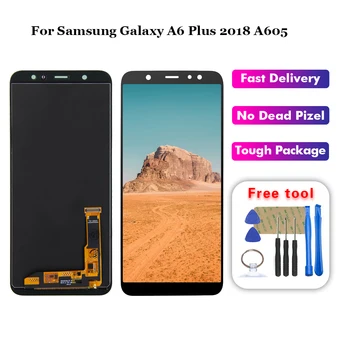 Super AMOLED LCD For SAMSUNG Galaxy A6 Plus 2018 A6+ A605F/DS A605fd LCD Display Digitizer Touch Panel Screen Assembly
Super AMOLED LCD For SAMSUNG Galaxy A6 Plus 2018 A6+ A605F/DS A605fd LCD Display Digitizer Touch Panel Screen Assembly
