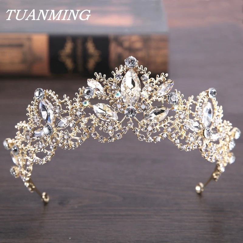 Wedding Crystal Crown Bride Hair Jewelry Handmade Light Golden Rhinestone Bridal Tiaras Crown Accessories For Women Hair
Wedding Crystal Crown Bride Hair Jewelry Handmade Light Golden Rhinestone Bridal Tiaras Crown Accessories For Women Hair