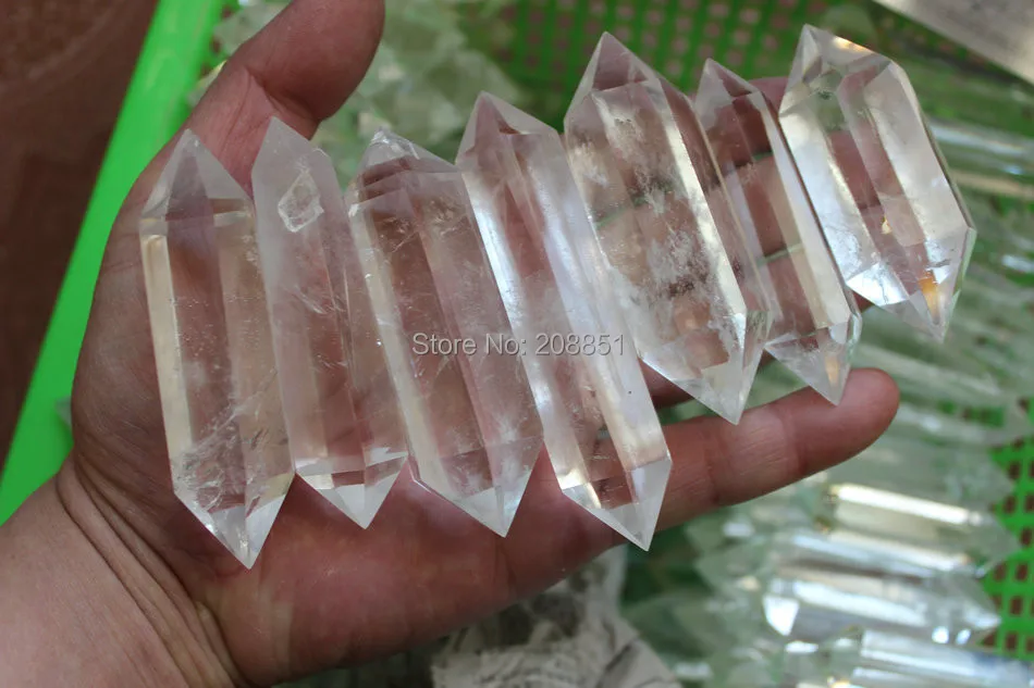 10 Pieces NATURAL CLEAR QUARTZ CRYSTAL DOUBLE TERMINATE POINTS HEALING ,Free Shipping
10 Pieces NATURAL CLEAR QUARTZ CRYSTAL DOUBLE TERMINATE POINTS HEALING ,Free Shipping