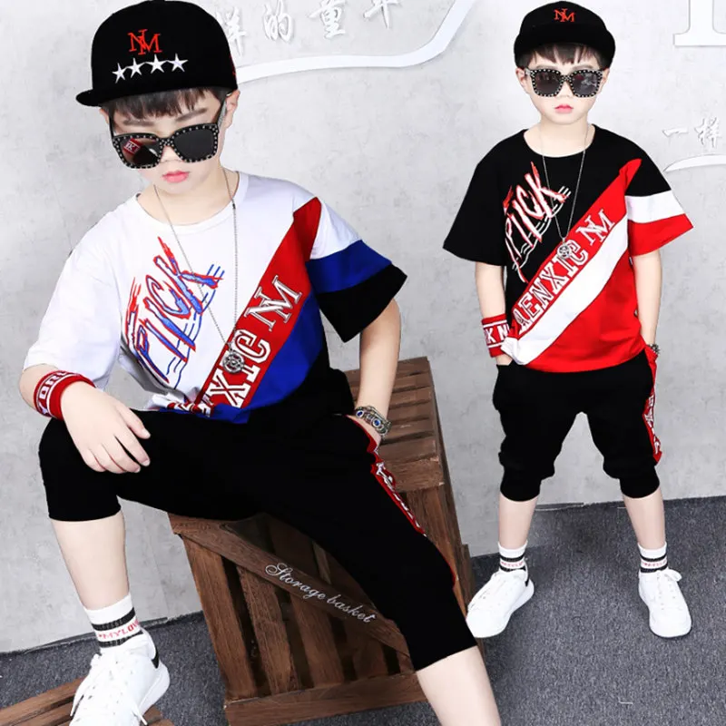 Children Summer New Clothing Sets Boys Clothes Fashion Stripe Letter Short sleeve T-shirt+shorts 2pcs Set Baby Boy Sports Suit
Children Summer New Clothing Sets Boys Clothes Fashion Stripe Letter Short sleeve T-shirt+shorts 2pcs Set Baby Boy Sports Suit