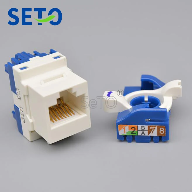 SeTo Gigabit Rotate RJ45 Cat6 Network Lan Module RJ45 Connector Keystone For Wall Plate Socket
SeTo Gigabit Rotate RJ45 Cat6 Network Lan Module RJ45 Connector Keystone For Wall Plate Socket