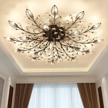 Modern Nordic K9 Crystal LED Ceiling Lights Fixture Gold Black Home Lamps for Living Room Bedroom Kitchen Bathroom
Modern Nordic K9 Crystal LED Ceiling Lights Fixture Gold Black Home Lamps for Living Room Bedroom Kitchen Bathroom