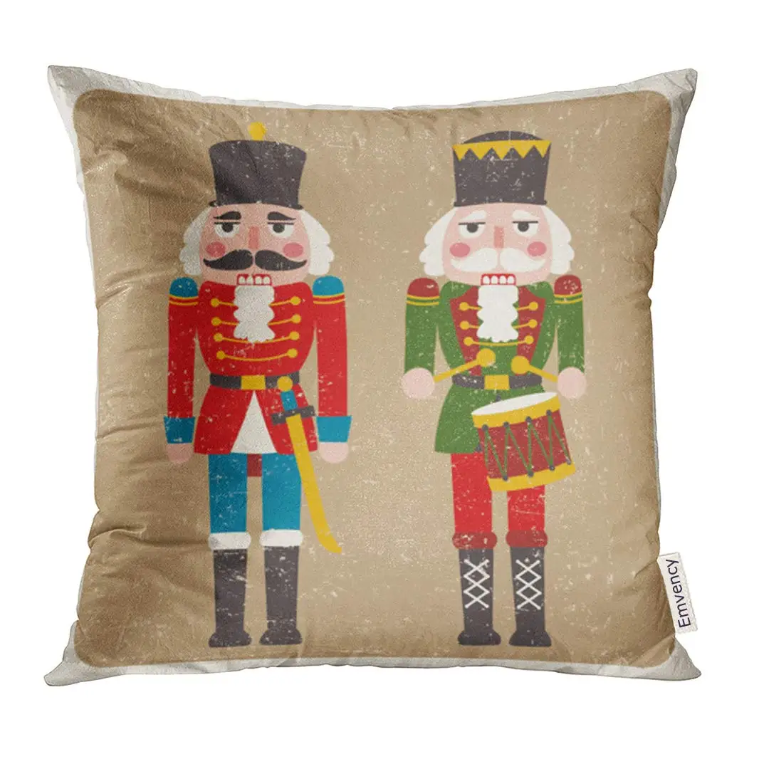 Pillow Cover Retro Two Grunge Colored Nutcrackers Christmas Pillow Case Home Square Inches Pillowcase
Pillow Cover Retro Two Grunge Colored Nutcrackers Christmas Pillow Case Home Square Inches Pillowcase