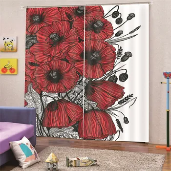 3D Digital Print Flower Blackout Curtains for the Bedroom Faux Modern Curtains for Living Room Window for kitchen AP12
3D Digital Print Flower Blackout Curtains for the Bedroom Faux Modern Curtains for Living Room Window for kitchen AP12