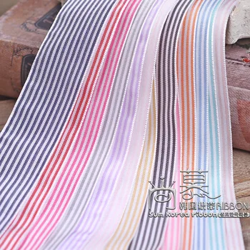 100yards 10/16/25/40mm small thin stripes korean ribbon for hair bow diy accessories package bouquet flower bow packing supplies
100yards 10/16/25/40mm small thin stripes korean ribbon for hair bow diy accessories package bouquet flower bow packing supplies
