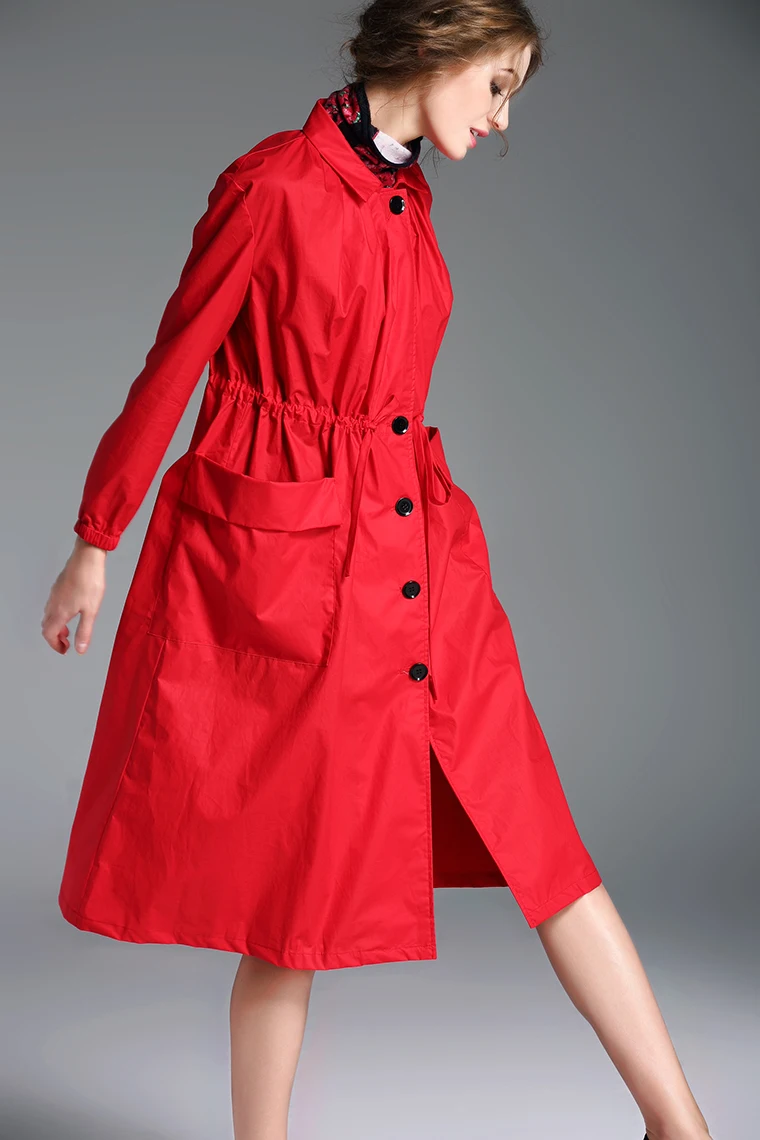 Spring and autumn fashion loose fashion women's trench female medium-long outerwear overcoat 0713
Spring and autumn fashion loose fashion women's trench female medium-long outerwear overcoat 0713
