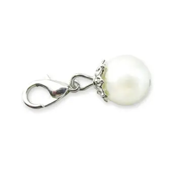 50pcs/lot white Pearl Dangle Charms Silver Lobster Clasp charms Hanging Accessories charm For DIY Jewelry Bracelets necklace 
50pcs/lot white Pearl Dangle Charms Silver Lobster Clasp charms Hanging Accessories charm For DIY Jewelry Bracelets necklace