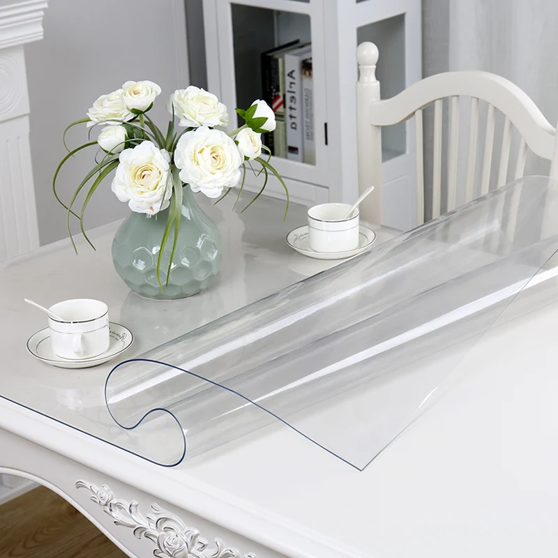 Soft glass PVC Waterproof Tablecloth Transparent Frosted Coffee Table Mat Thickness 1mm Waterproof Tablecloth Dining Placemat
Soft glass PVC Waterproof Tablecloth Transparent Frosted Coffee Table Mat Thickness 1mm Waterproof Tablecloth Dining Placemat