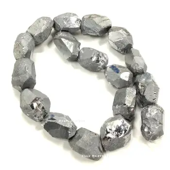 C150629192 Silver Titanium Quartz Crystal Faceted Nugget Bead Rock Crystal DIY Square Shape Beads 15-18X20-23mm
C150629192 Silver Titanium Quartz Crystal Faceted Nugget Bead Rock Crystal DIY Square Shape Beads 15-18X20-23mm