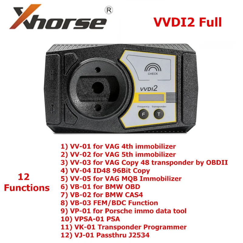Original Xhorse V6.1.0 VVDI2 Full for Audi/BMW/Porsche Key Programmer with VV-04 ID48 96Bit Copy & VV-05 MQB Immobilizer
Original Xhorse V6.1.0 VVDI2 Full for Audi/BMW/Porsche Key Programmer with VV-04 ID48 96Bit Copy & VV-05 MQB Immobilizer