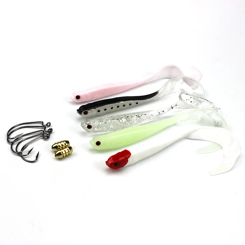 5Pcs/Lot 12.5cm 5.5g coiled tail soft fish abdomen open hook Grub Artificial Panfish Crappie Bream Trout Crankbait
5Pcs/Lot 12.5cm 5.5g coiled tail soft fish abdomen open hook Grub Artificial Panfish Crappie Bream Trout Crankbait