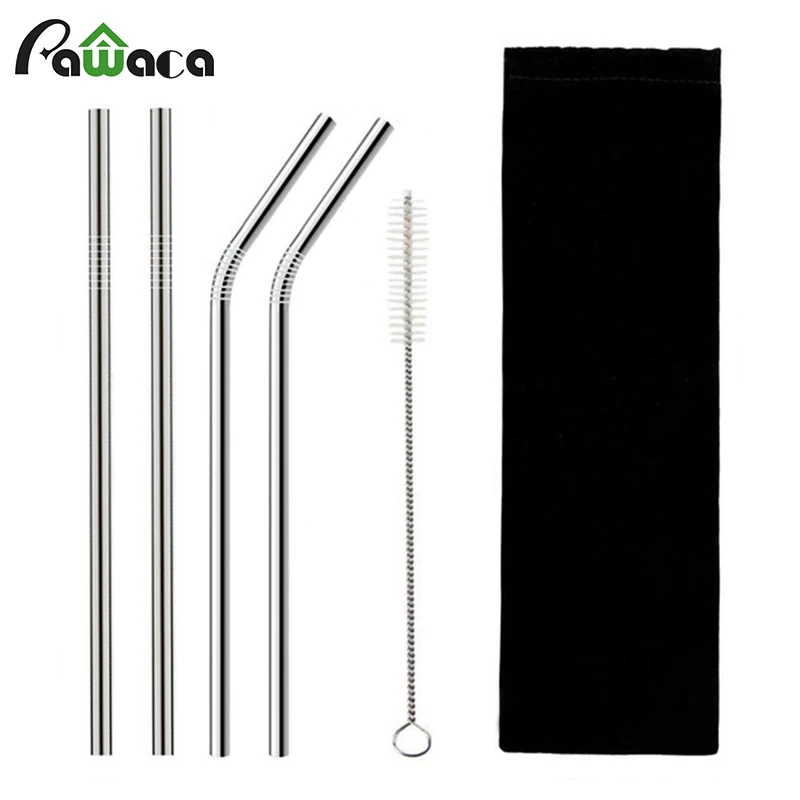 4pcs/set Stainless Steel Metal Straws Reusable Drinking Straws with Cleaning Brush and Pouch for 20oz Drinking Glass Mugs Bar
4pcs/set Stainless Steel Metal Straws Reusable Drinking Straws with Cleaning Brush and Pouch for 20oz Drinking Glass Mugs Bar