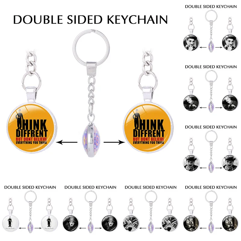 New arrival The Gold Diggers The Big Circus Charles Chaplin keychain for keys movie art keychains Stainless Steel keychains
New arrival The Gold Diggers The Big Circus Charles Chaplin keychain for keys movie art keychains Stainless Steel keychains