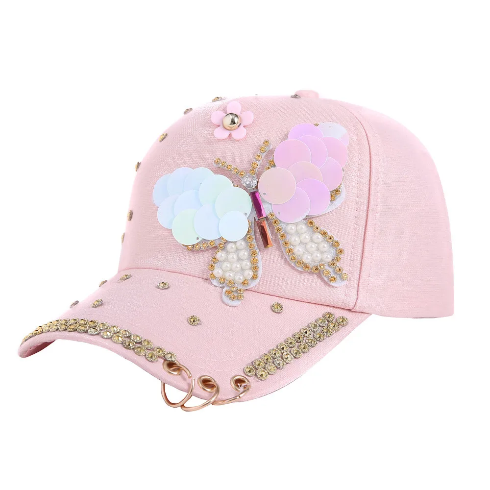 Sequin Wutterfly Hat Women's Baseball Cap Hip Hop Adjustable Performance Curve Cap With Ring Streetwear Hip Hop Cap
Sequin Wutterfly Hat Women's Baseball Cap Hip Hop Adjustable Performance Curve Cap With Ring Streetwear Hip Hop Cap