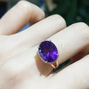 FLZB , Rose gold plated ring in 925 sterling silver with natural amethyst gemstone simple elegant ring for women with free box
FLZB , Rose gold plated ring in 925 sterling silver with natural amethyst gemstone simple elegant ring for women with free box