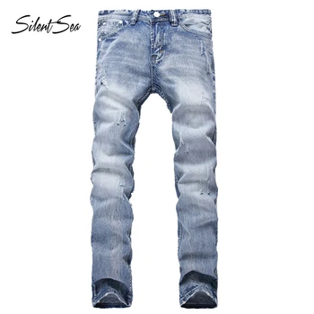 Silentsea Male Fashion Designer Brand Elastic Straight Jeans New Men Mid Pants Slim Straight Men Jeans Stretch Jeans for Man
Silentsea Male Fashion Designer Brand Elastic Straight Jeans New Men Mid Pants Slim Straight Men Jeans Stretch Jeans for Man