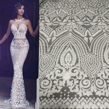 Hot sale african lace fabric nigerian french net lace fabrics for wedding party.Gold Color French Lace Fabric with Sequins
Hot sale african lace fabric nigerian french net lace fabrics for wedding party.Gold Color French Lace Fabric with Sequins