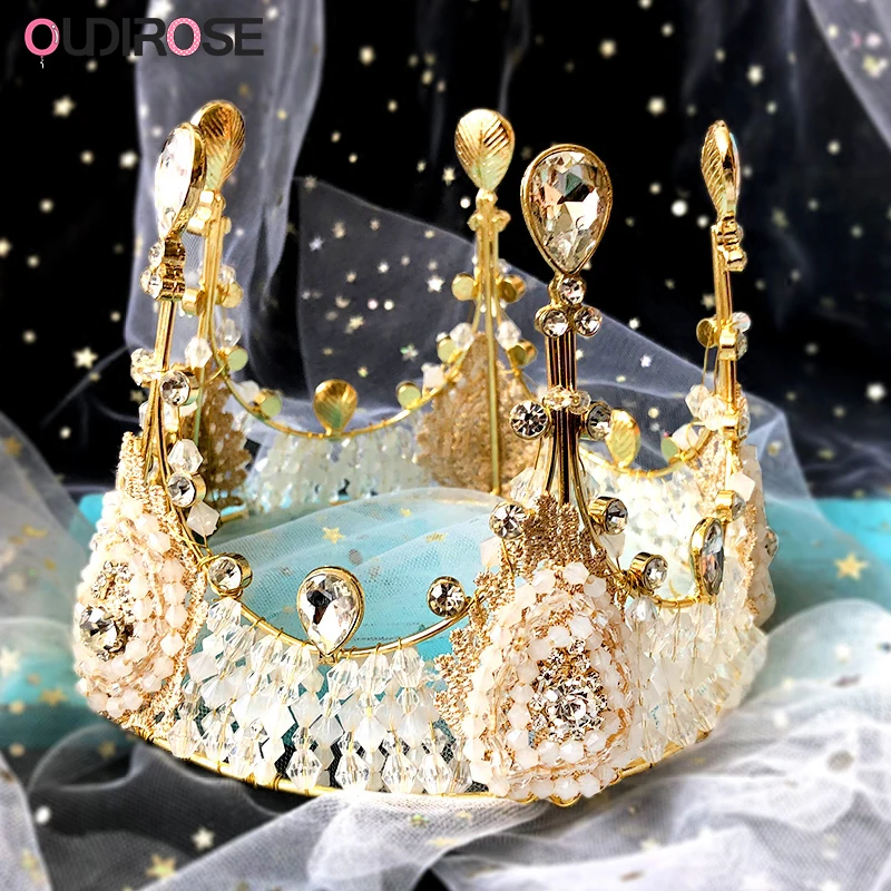 Gold Sliver Bride Crown Headdress Happy Birthday Cake Topper Pearl Crown Headband Ribbon Baby Shower Wedding Party Supplies
Gold Sliver Bride Crown Headdress Happy Birthday Cake Topper Pearl Crown Headband Ribbon Baby Shower Wedding Party Supplies