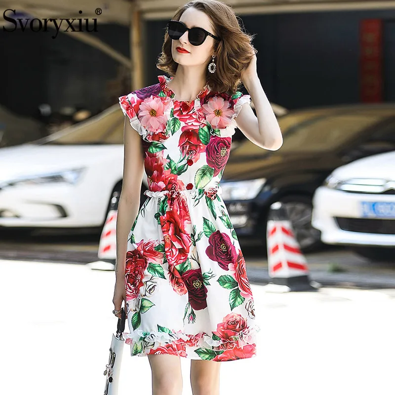 Svoryxiu Runway Summer Party Tank Dress Women's Charming Beading Appliques Peony Flower Printed Custom Big Size Short Dress
Svoryxiu Runway Summer Party Tank Dress Women's Charming Beading Appliques Peony Flower Printed Custom Big Size Short Dress