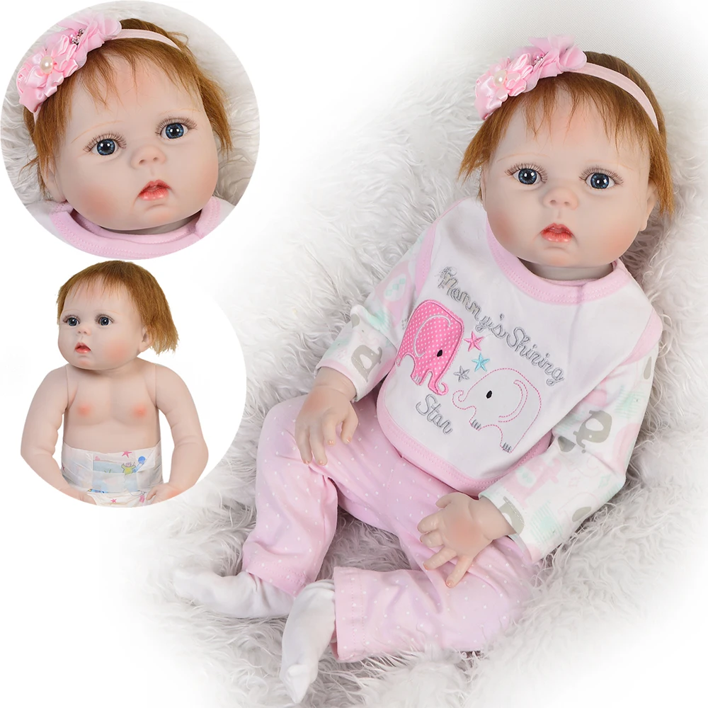 55cm bebes Reborn Baby Girl Full Silicone vinyl Body Reborn Dolls Lifelike princess Kids Playmate Baby Toys Girl Christmas Gifts
55cm bebes Reborn Baby Girl Full Silicone vinyl Body Reborn Dolls Lifelike princess Kids Playmate Baby Toys Girl Christmas Gifts