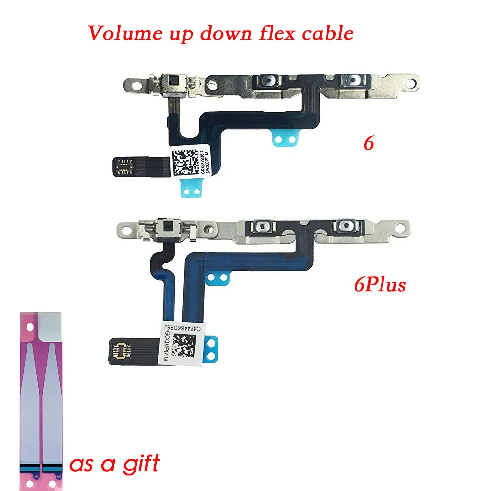 HOUSTMUST Volume Control Mute Button Switch Connector Flex Cable w/Bracket Pre-Installed Replacement Part for iPhone 6 6 Plus
HOUSTMUST Volume Control Mute Button Switch Connector Flex Cable w/Bracket Pre-Installed Replacement Part for iPhone 6 6 Plus