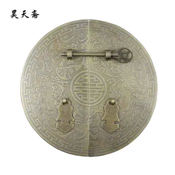 

[Haotian vegetarian] bronze Chinese antique copper fittings copper door handle bats Yoshihisa paragraph HTB-260